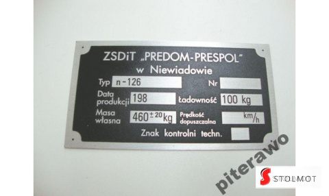 TABLICZKA NIEWIADÓW N126