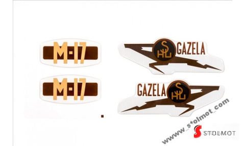 NAKLEJKI EMBLEMATY SHL M17 GAZELA