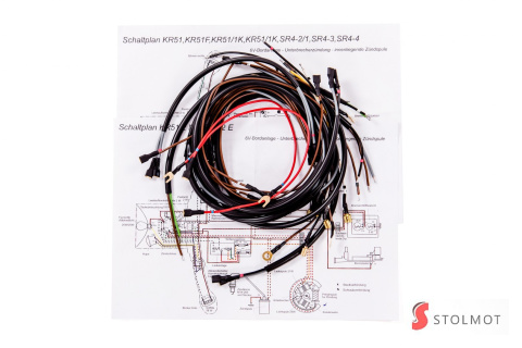 SIMSON KR51/1 / KR51/2 / SR4 INSTALACJA ELEKTRYCZNA