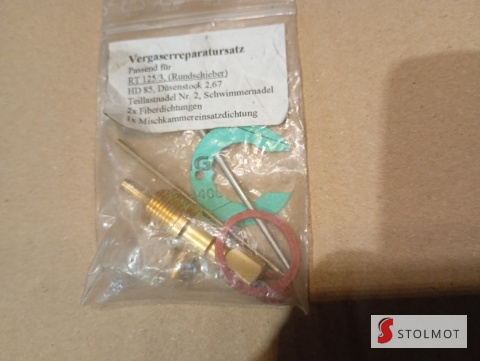 KOMPLET NAPRAWCZY GAŹNIKA MZ RT 125 /3
